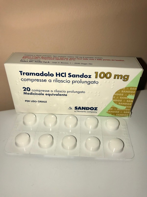 Tramadolo 100 mg Brand by Sandoz