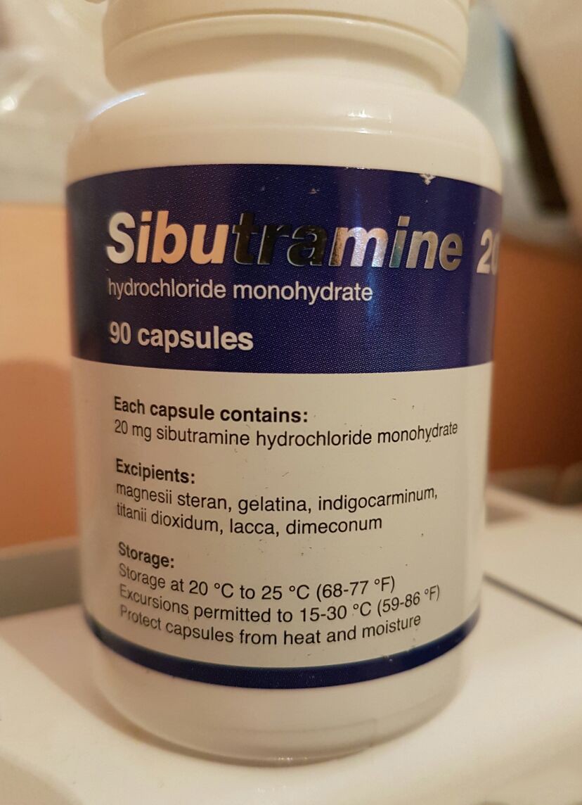Reductil Generikum (Meridia, Ectivia) 20 mg - Packung 30 Pillen